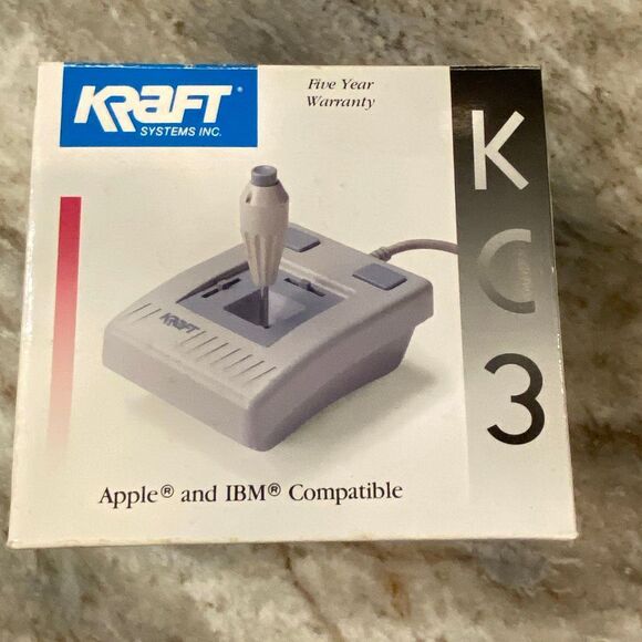 Kraft KC3 Precision Joystick Apple / IBM Compatible Original Box Instructions - Picture 1 of 9